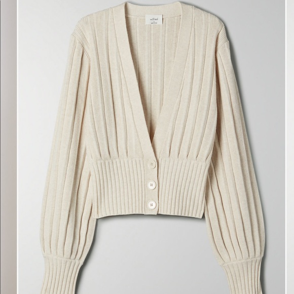 Wilfred Plunge Front Cardigan - Picture 3 of 6